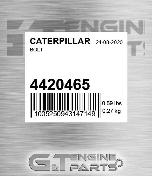 442-0465 Bolt for CATERPILLAR