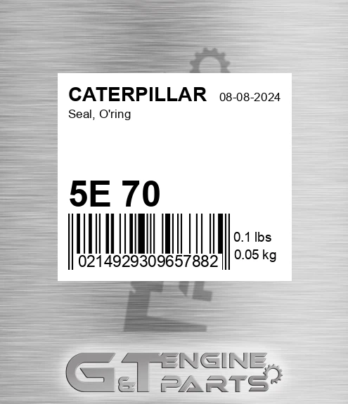 5E+70 Seal, O'ring