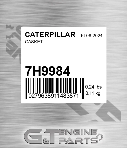 7H-9984 Gasket for CATERPILLAR