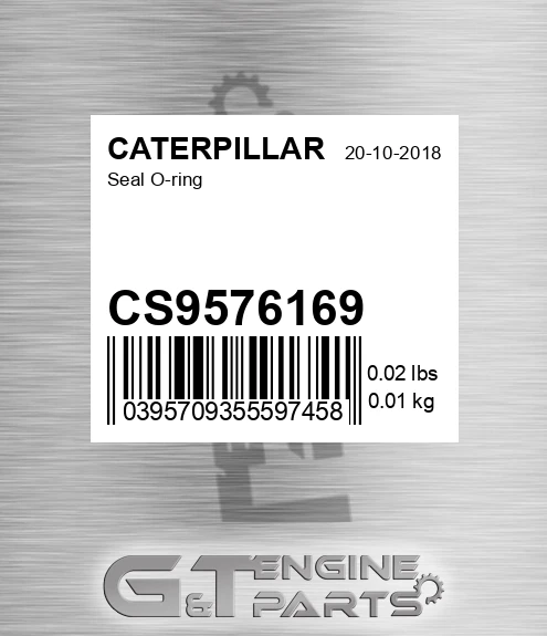 CS9576169 CATERPILLAR Seal O-ring