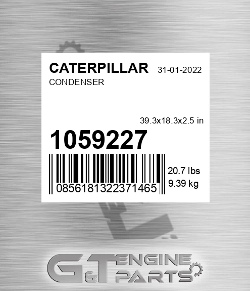 105-9227 Condenser for CATERPILLAR