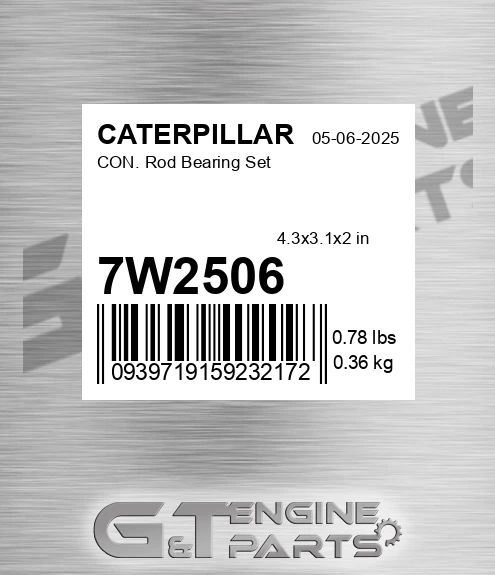 7W-2506 Con. Rod Bearing Set
