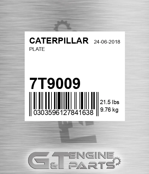 7T9009 Plate