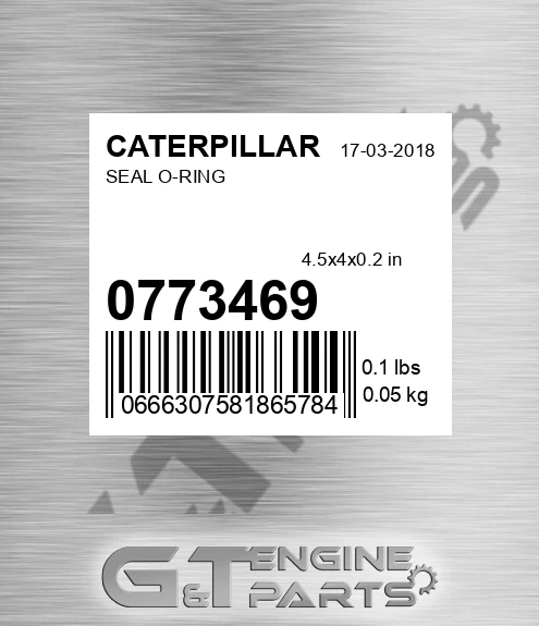 077-3469 Seal O-ring for CATERPILLAR