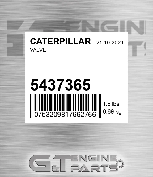 5437365 Valve for CATERPILLAR