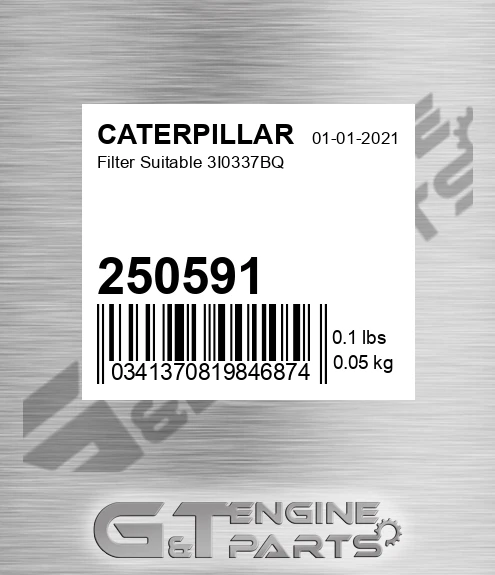 250591 Filter Suitable 3i0337bq