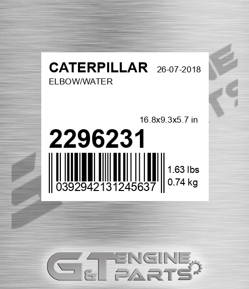 229-6231 Elbow/water