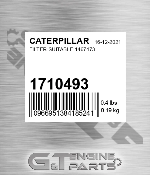 171-0493 Filter Suitable 1467473 for CATERPILLAR