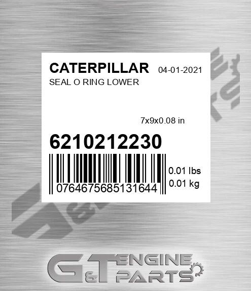 6210-21-2230 Seal O Ring Lower