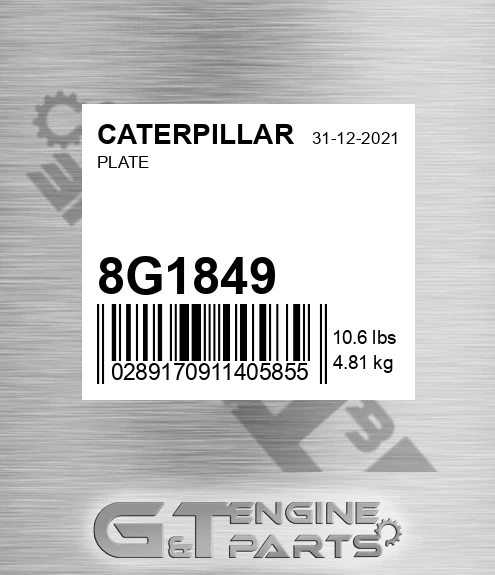 8G1849 Plate