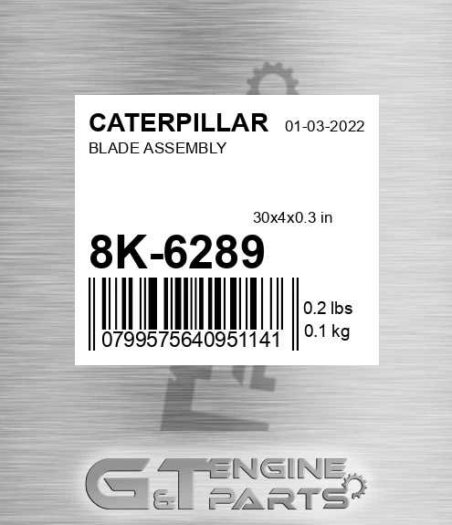 8K6289 Blade for CATERPILLAR