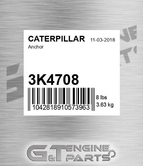 3K4708 Anchor for CATERPILLAR