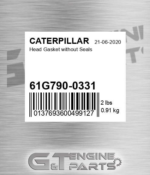 61G790-0331 Head Gasket Without Seals