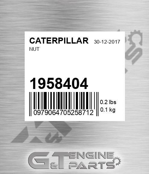 195-8404 Nut for CATERPILLAR