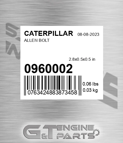 096-0002 Allen Bolt