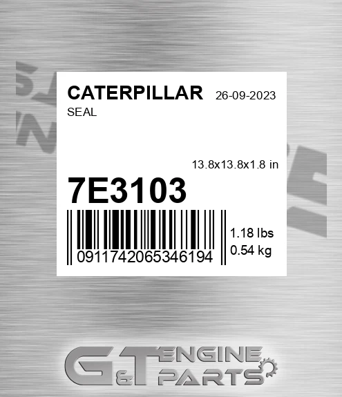 7E3103 Seal for CATERPILLAR