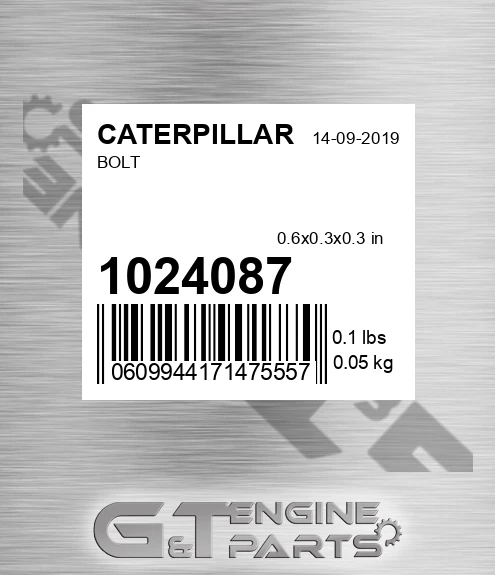 102-4087 Bolt