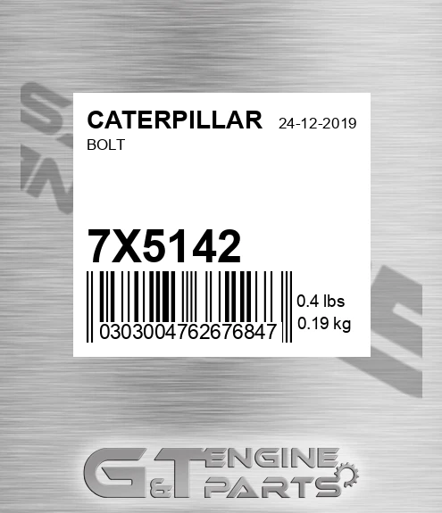 7X-5142 Bolt for CATERPILLAR