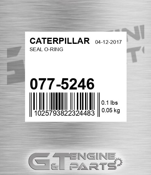 077-5246 Seal O-ring for CATERPILLAR