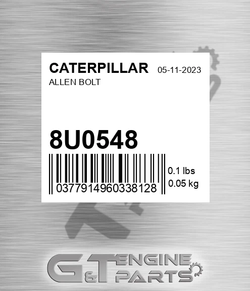 8U-0548 Allen Bolt for CATERPILLAR