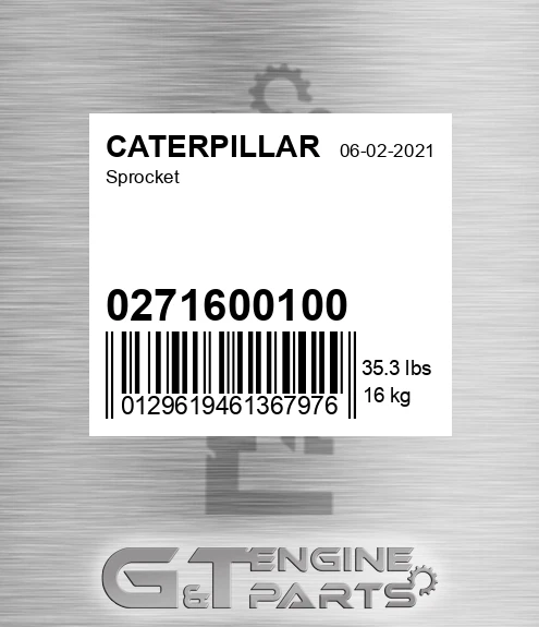 0271600100 Sprocket