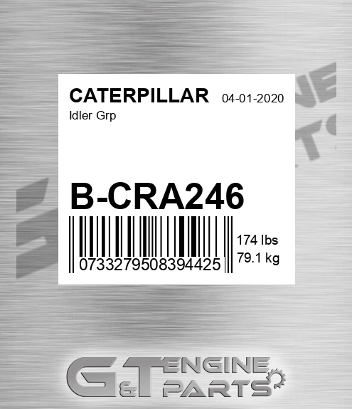 BCRA246 Idler Grp for CATERPILLAR