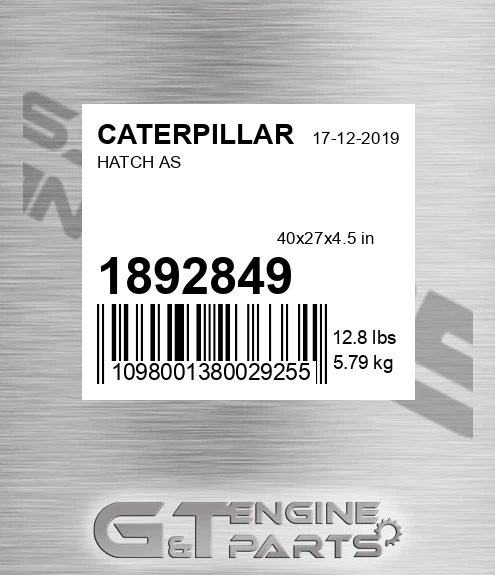 1892849 Hatch As for CATERPILLAR