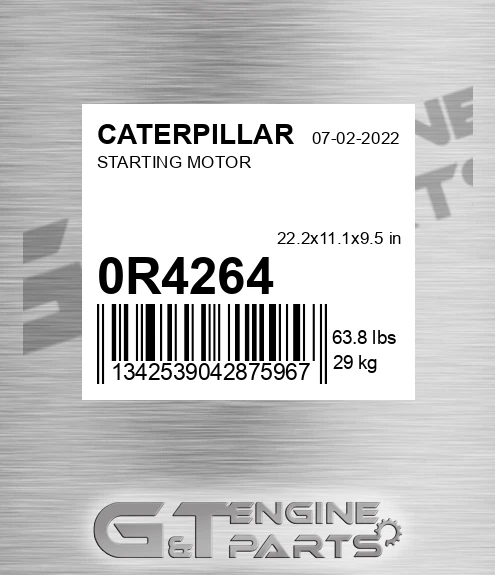 0R-4264 Starting Motor for CATERPILLAR