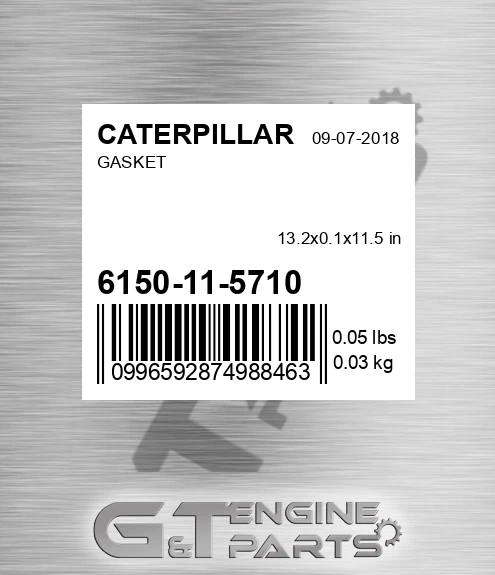 6150-11-5710 Gasket
