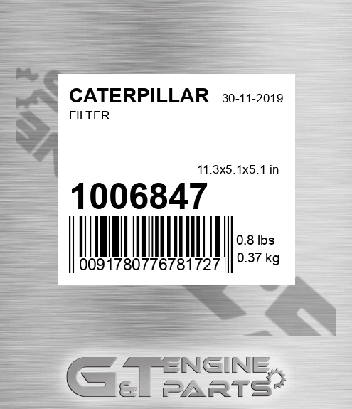 100-6847 Filter for CATERPILLAR
