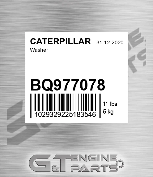 BQ977078 Washer for CATERPILLAR