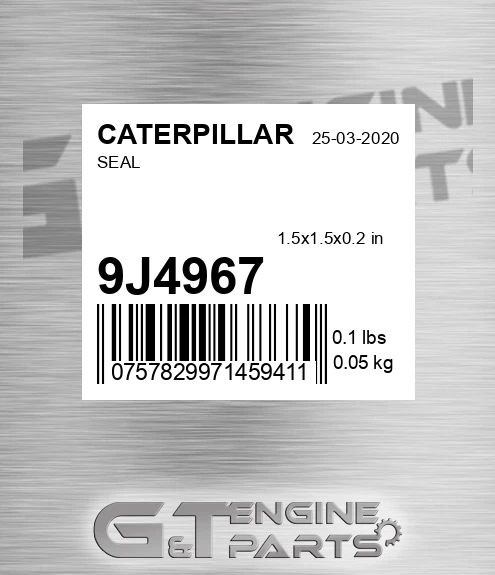 9J-4967 Seal for CATERPILLAR