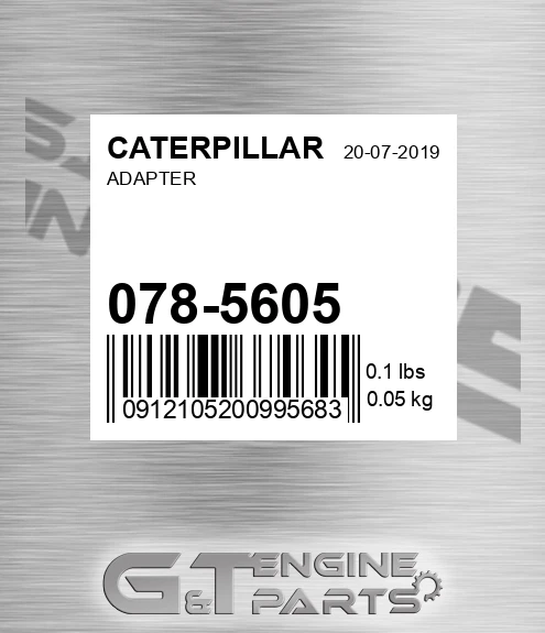 078-5605 Adapter for CATERPILLAR