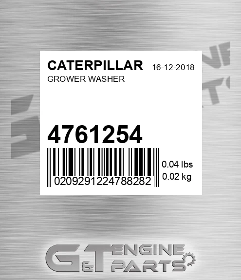 476-1254 Grower Washer for CATERPILLAR