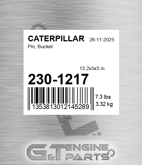 2301217 Pin, Bucket
