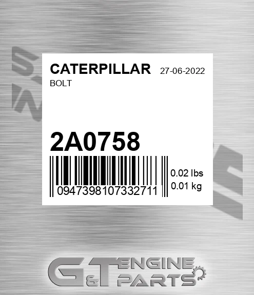 2A-0758 Bolt
