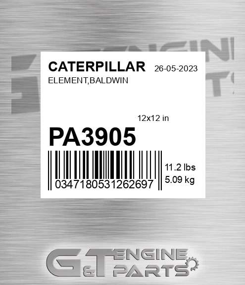 PA3905 Element,baldwin for CATERPILLAR