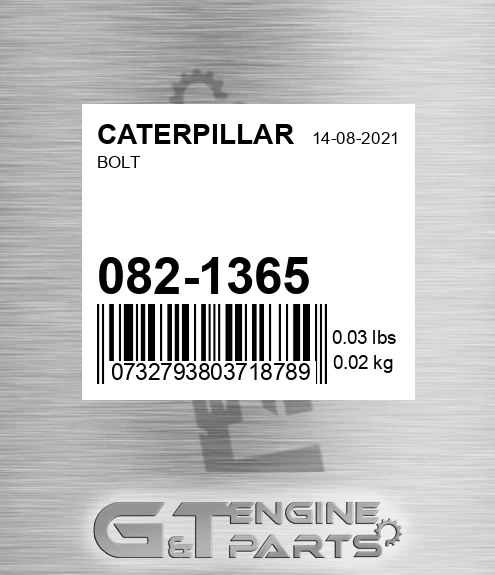 082-1365 Bolt