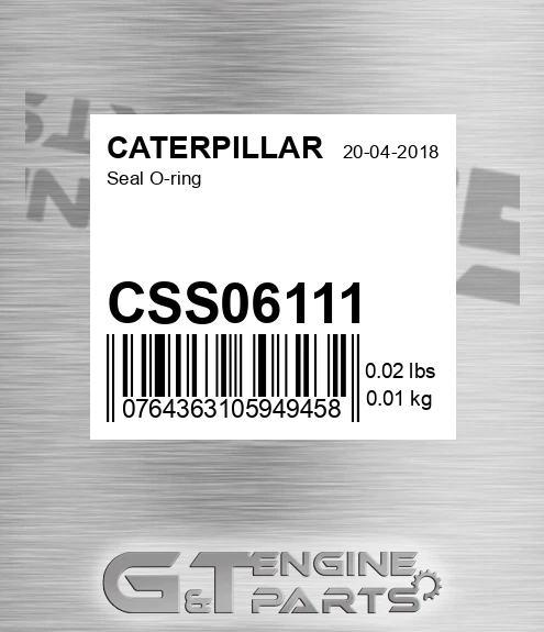 CSS06111 Seal O-ring
