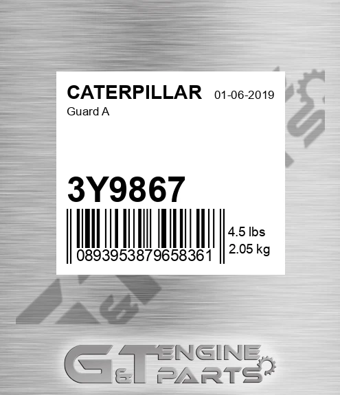 3Y9867 Guard A for CATERPILLAR