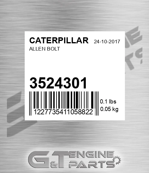 352-4301 Allen Bolt for CATERPILLAR