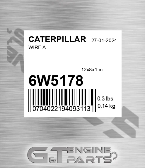 6W5178 Wire A
