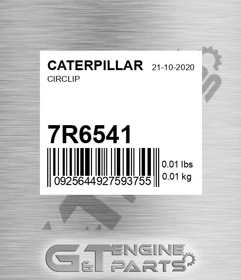 7R-6541 Ring,retaining for CATERPILLAR