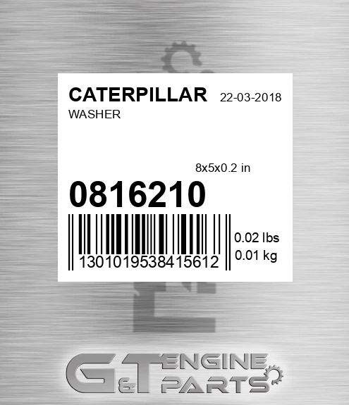081-6210 Washer for CATERPILLAR