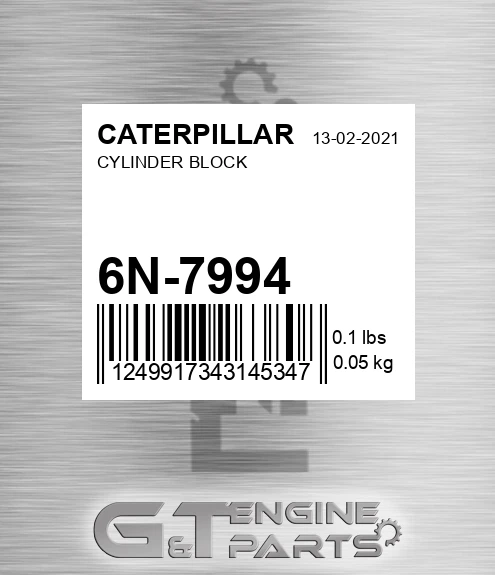 6N-7994 Cylinder Block for CATERPILLAR