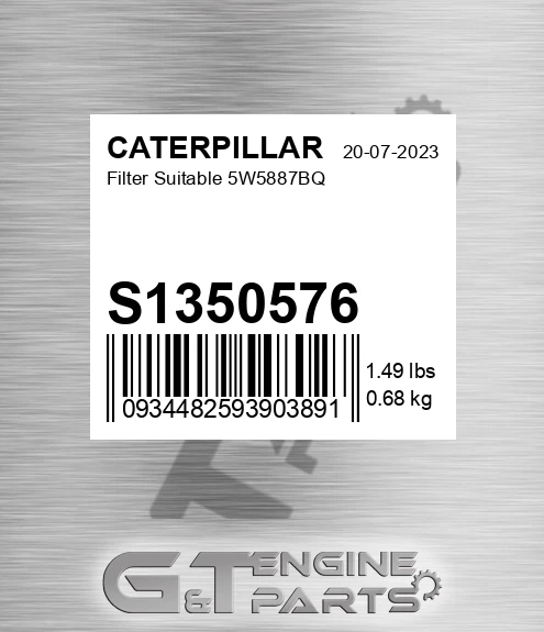 S1350576 Filter Suitable 5w5887bq