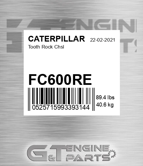 FC600RE Tooth Rock Chsl