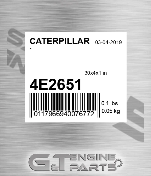 4E2651 * for CATERPILLAR