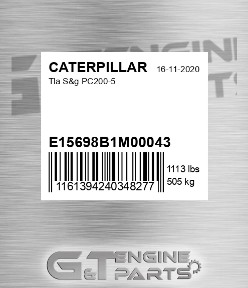 E15698B1M00043 Tla S&g Pc200-5