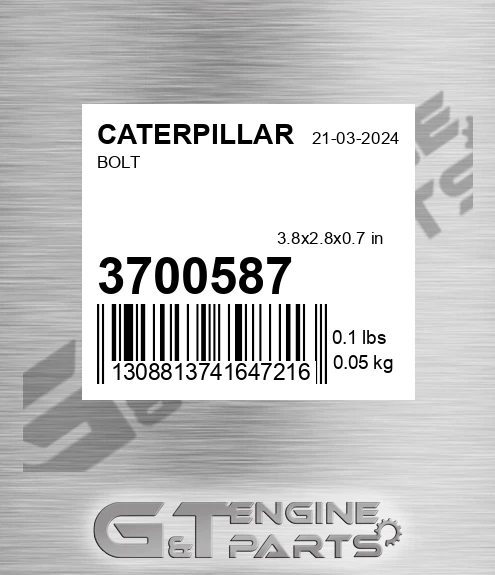 370-0587 Bolt